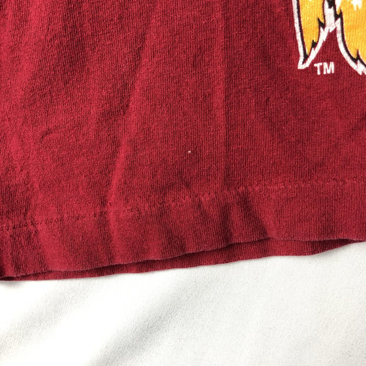 90'S Logo Seven NFL Washington Redskins Sports Print T-Shirt, Made in USA, Men's Size XL (approx.) cotton red type Vintage Second Hand