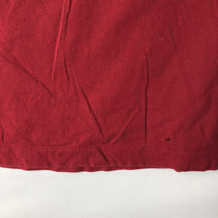 90'S Logo Seven NFL Washington Redskins Sports Print T-Shirt, Made in USA, Men's Size XL (approx.) cotton red type Vintage Second Hand