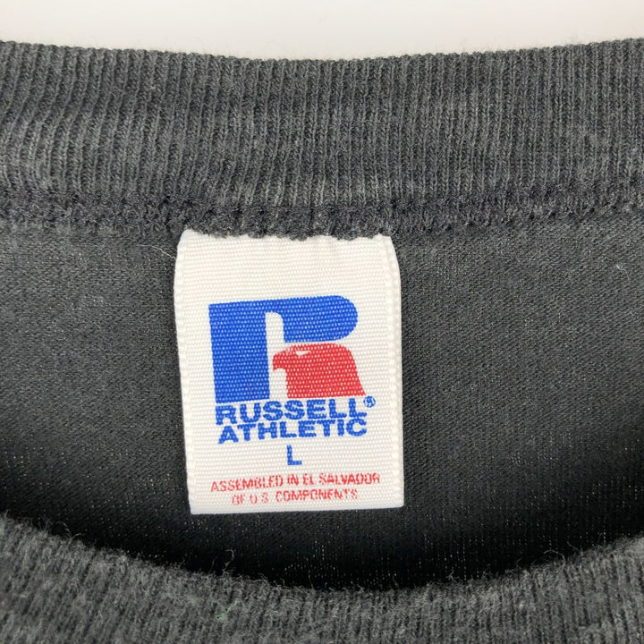 Russell MLB New York Mets sports print T-shirt, men's size L (approx.) cotton black type Vintage Second Hand