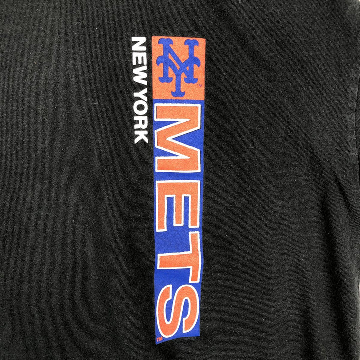 Russell MLB New York Mets sports print T-shirt, men's size L (approx.) cotton black type Vintage Second Hand