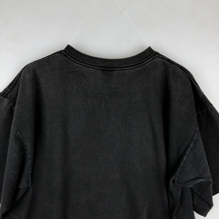 90'S SALEM MLB FLORIDA MARIINS Sports Print T-Shirt, Made in USA, Men's XL equivalent, Vintage cotton black type Vintage Second Hand