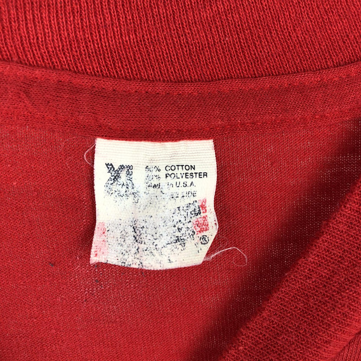 1980'S MLB World Series Boston Red Sox Raglan T-Shirt, Made in USA, Men's XL equivalent, Vintage cotton red type Vintage Second Hand
