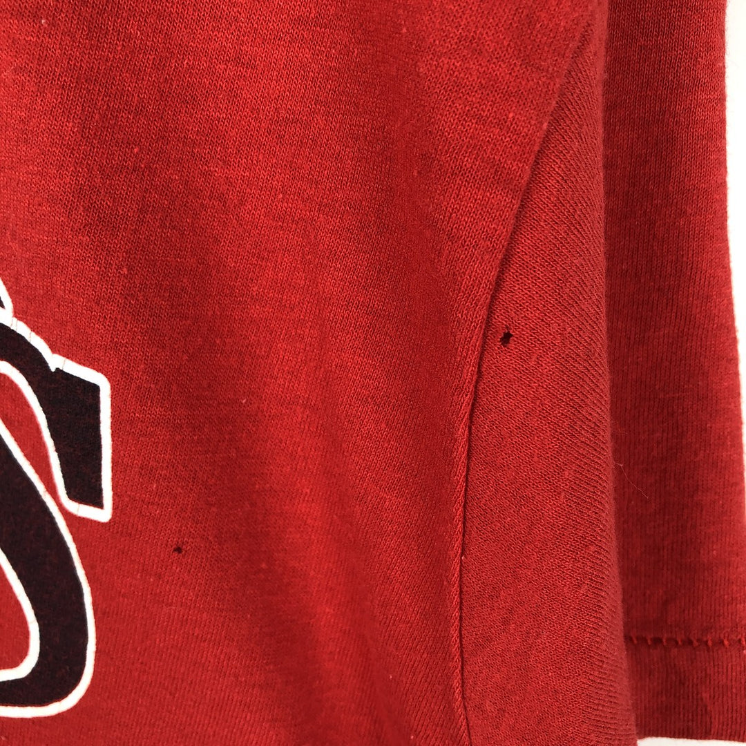 1980'S MLB World Series Boston Red Sox Raglan T-Shirt, Made in USA, Men's XL equivalent, Vintage cotton red type Vintage Second Hand