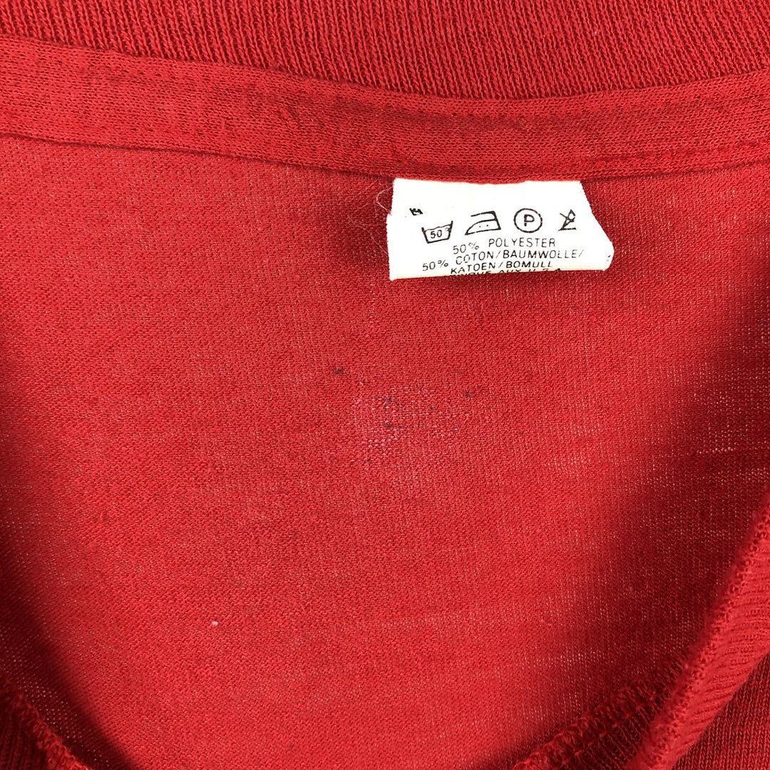 1980'S MLB World Series Boston Red Sox Raglan T-Shirt, Made in USA, Men's XL equivalent, Vintage cotton red type Vintage Second Hand
