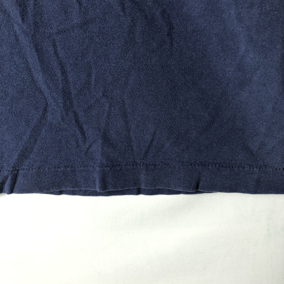 90'S Fruit of the Loom NFL Dallas Cowboys sports print t-shirt, made in USA, men's size XL (approx.) cotton navy blue type Vintage Second Hand