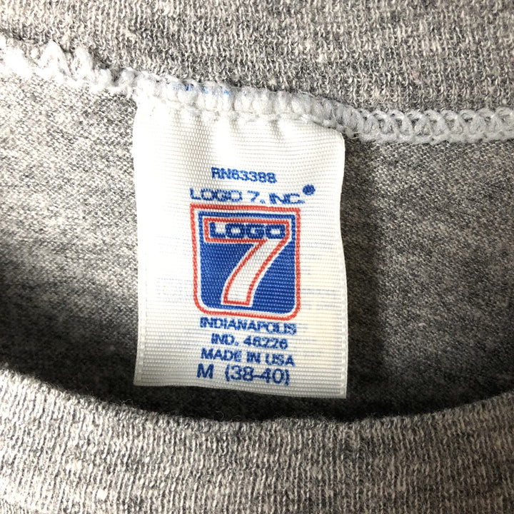 80'S Logo Seven MLB Minnesota Twins Sports Print T-Shirt, Made in USA, Men's Size M (approx.), Vintage polyester gray type Vintage Second Hand