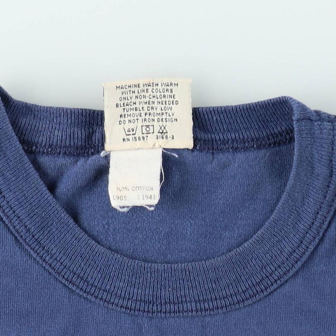 90'S TEAM RATED NFL DALLAS COWBOYS logo print T-shirt, Made in USA, Men's size L equivalent, Vintage cotton navy blue type Vintage Second Hand
