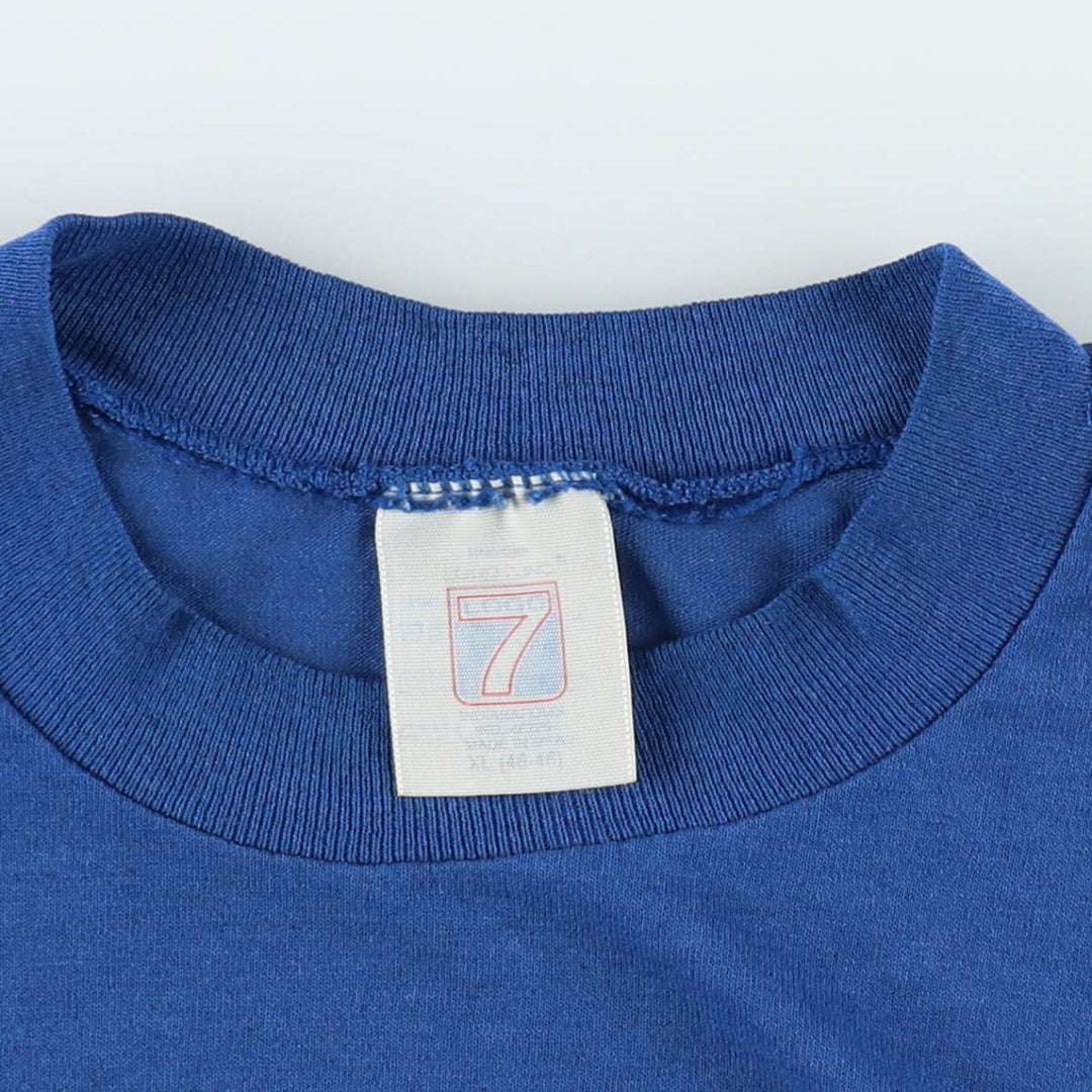 90'S Logo Seven Cleveland Cavaliers Logo Print T-Shirt, Made in USA, Men's XL equivalent, Vintage polyester blue type Vintage Second Hand