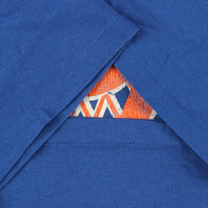 90'S Logo Seven Cleveland Cavaliers Logo Print T-Shirt, Made in USA, Men's XL equivalent, Vintage polyester blue type Vintage Second Hand