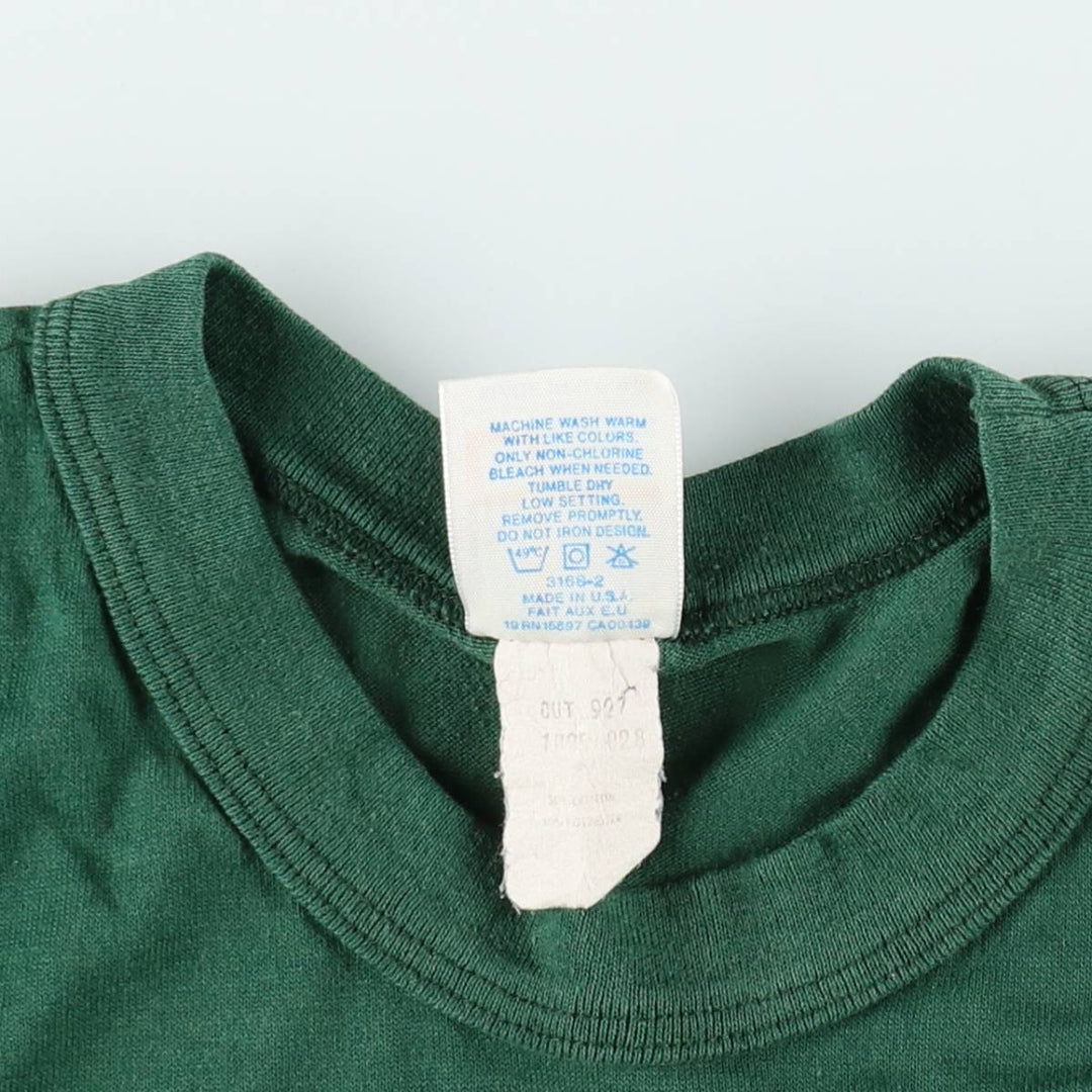80s-90'S GARAN NFL GREEN BAY PACKERS Logo Print T-Shirt, Made in USA, Men's XL equivalent, Vintage cotton green type Vintage Second Hand