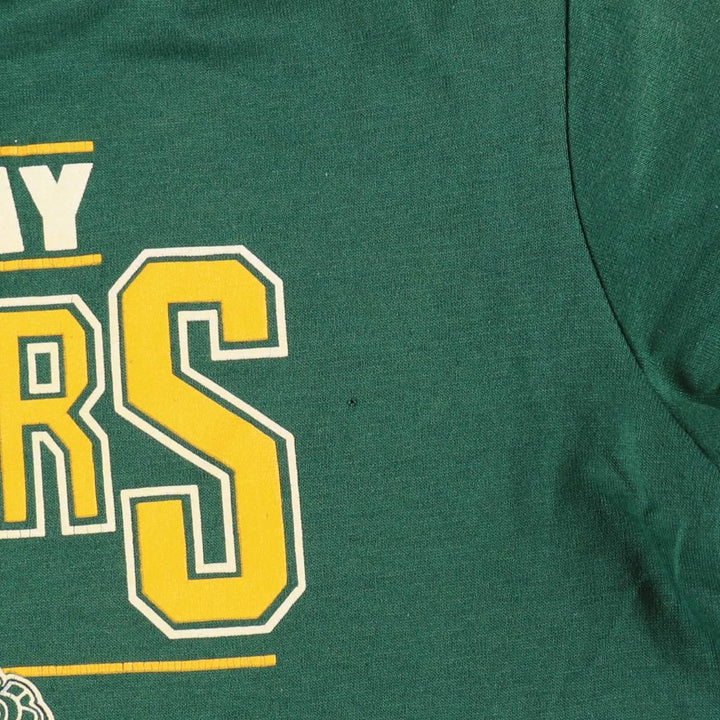 80s-90'S GARAN NFL GREEN BAY PACKERS Logo Print T-Shirt, Made in USA, Men's XL equivalent, Vintage cotton green type Vintage Second Hand