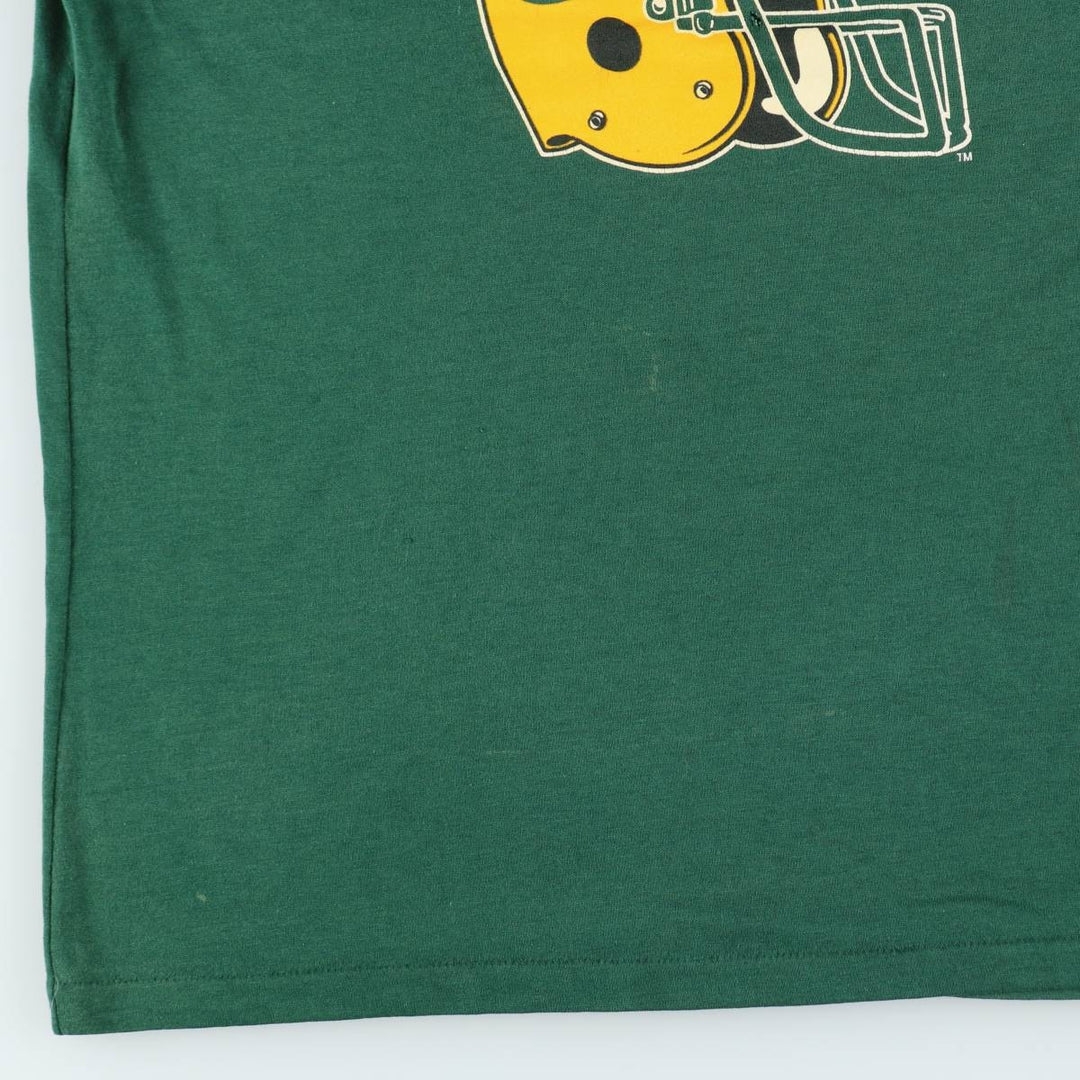 80s-90'S GARAN NFL GREEN BAY PACKERS Logo Print T-Shirt, Made in USA, Men's XL equivalent, Vintage cotton green type Vintage Second Hand