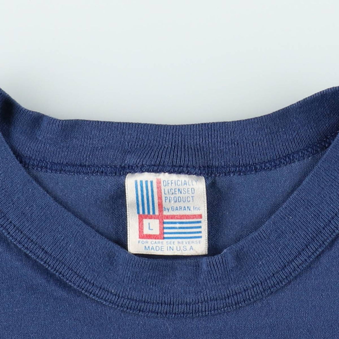 80s-90'S GARAN NFL LOS ANGELES RAMS Logo Print T-Shirt, Made in USA, Men's Size L (approx.), Vintage unclear blue type Vintage Second Hand