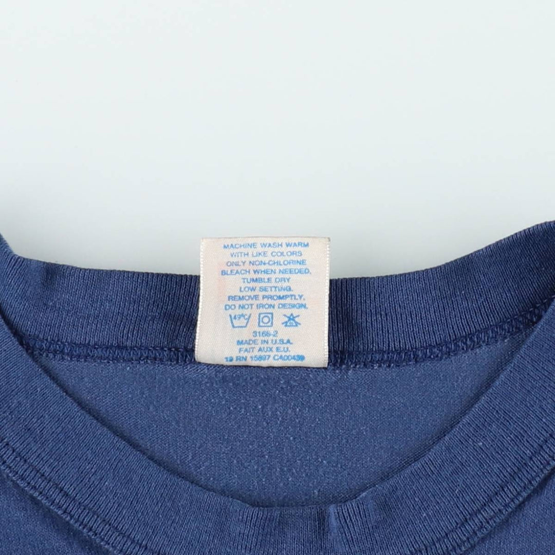 80s-90'S GARAN NFL LOS ANGELES RAMS Logo Print T-Shirt, Made in USA, Men's Size L (approx.), Vintage unclear blue type Vintage Second Hand
