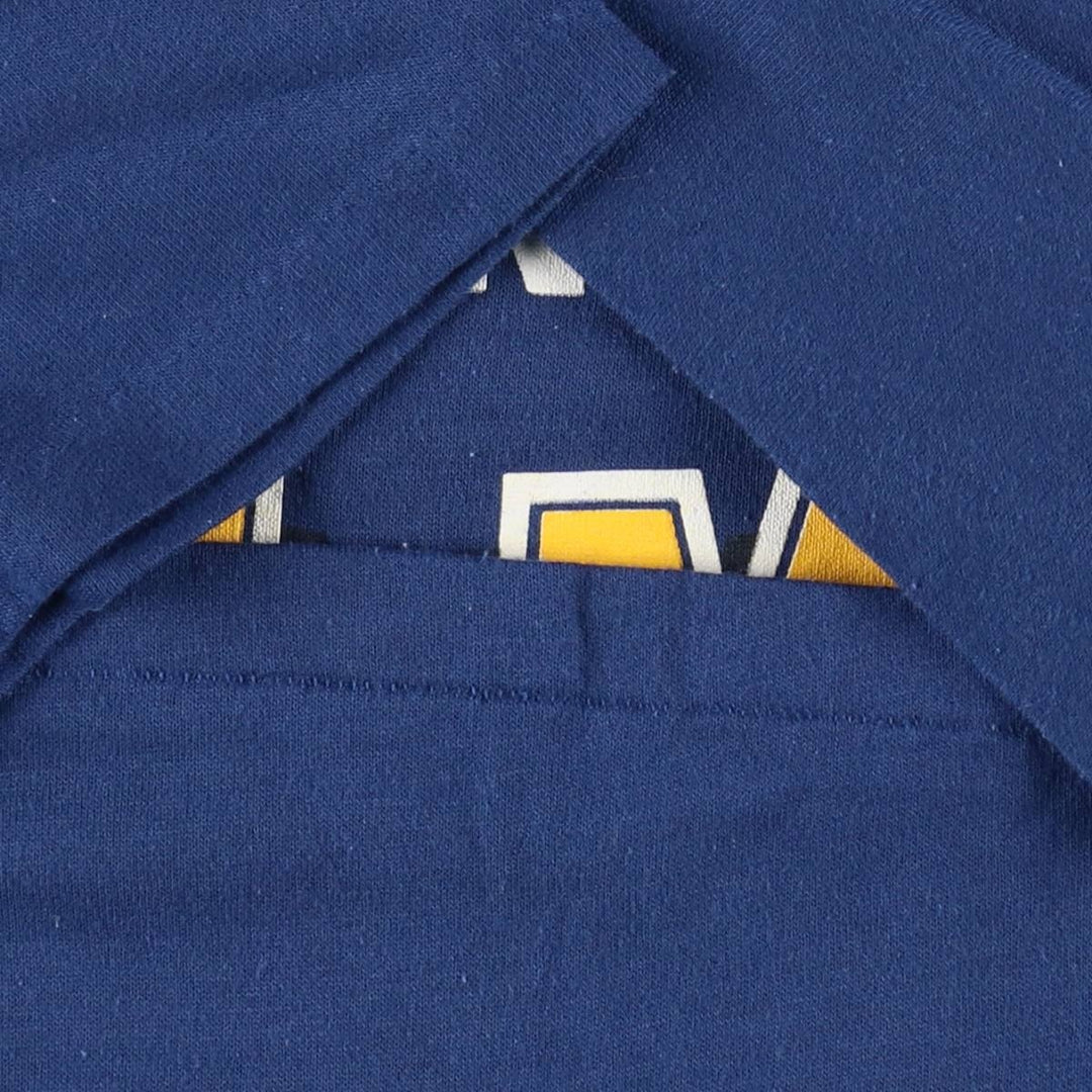 90'S GARAN NFL LOS ANGELES RAMS Logo Print T-Shirt, Made in USA, Men's Size L (approx.), Vintage polyester blue type Vintage Second Hand
