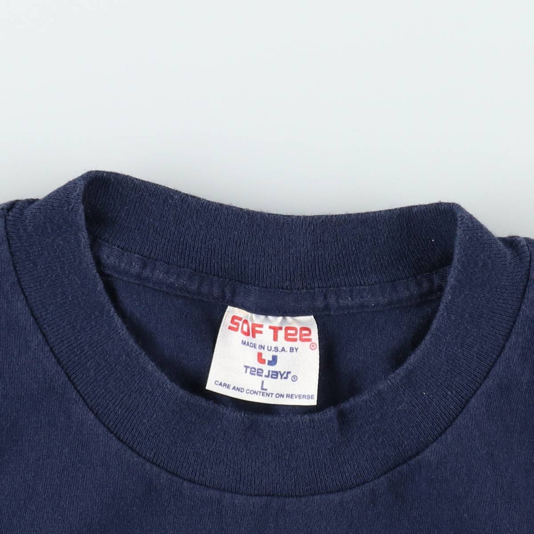 90'S T-shirt JAYS Cheers movie T-shirt Made in USA Men's L equivalent Vintage cotton navy blue type Vintage Second Hand