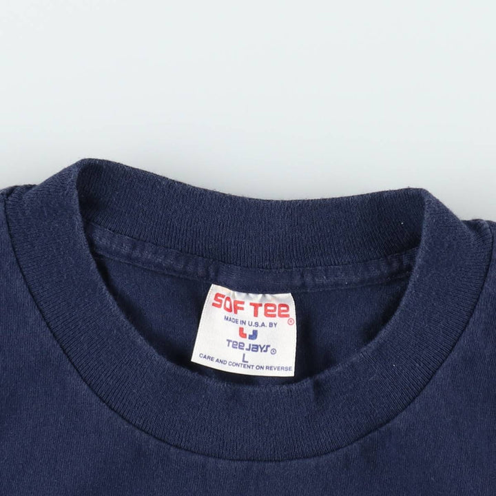 90'S T-shirt JAYS Cheers movie T-shirt Made in USA Men's L equivalent Vintage cotton navy blue type Vintage Second Hand