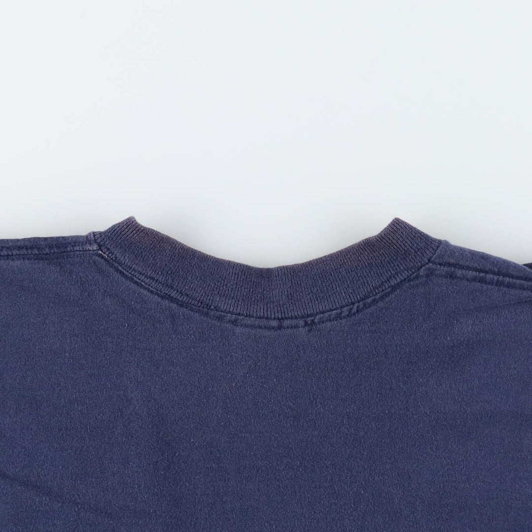 90'S PRO LAYER NFL DALLAS COWBOYS (Dallas Cowboys) Sports Print T-Shirt, Made in USA, Men's XXL equivalent, Vintage cotton navy blue type Vintage Second Hand