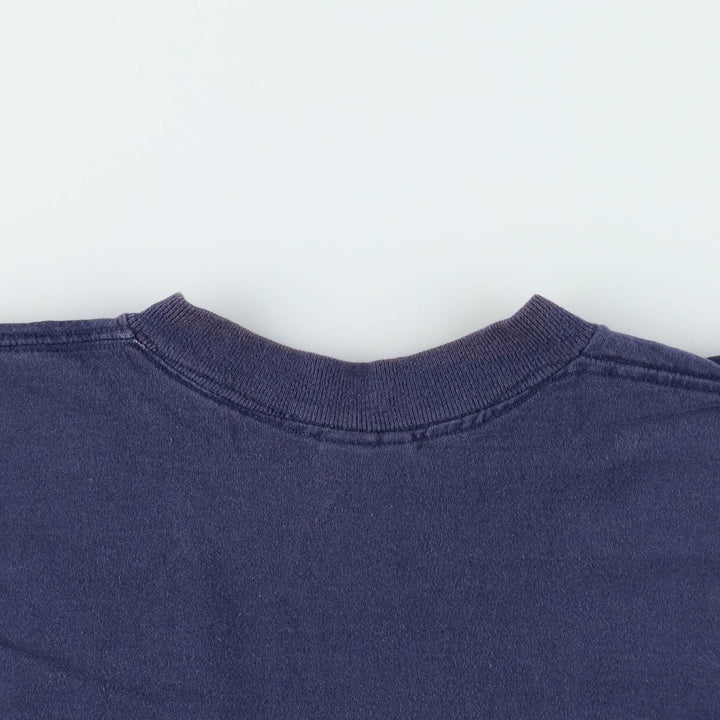 90'S PRO LAYER NFL DALLAS COWBOYS (Dallas Cowboys) Sports Print T-Shirt, Made in USA, Men's XXL equivalent, Vintage cotton navy blue type Vintage Second Hand