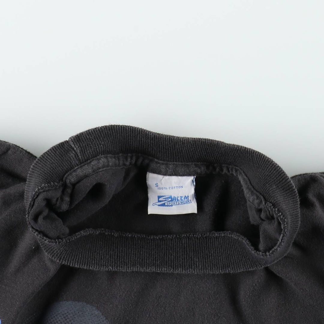 90'S SALEM SPORTSWEAR MLB CHICAGO CUBS Sports Print T-Shirt, Men's Size S (Equivalent), Vintage cotton black type Vintage Second Hand