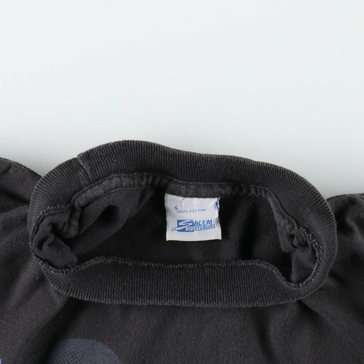 90'S SALEM SPORTSWEAR MLB CHICAGO CUBS Sports Print T-Shirt, Men's Size S (Equivalent), Vintage cotton black type Vintage Second Hand