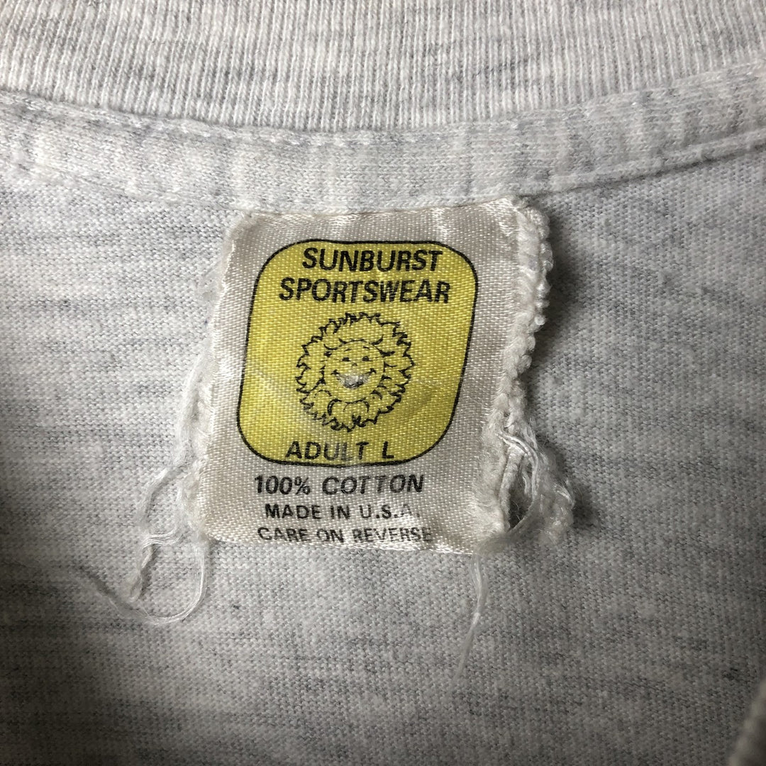 90'S SUNBURST SPORTSWEAR MLB CHICAGO WHITE SOX Sports Print T-Shirt, Made in USA, Men's Size L (approx.) cotton gray type Vintage Second Hand