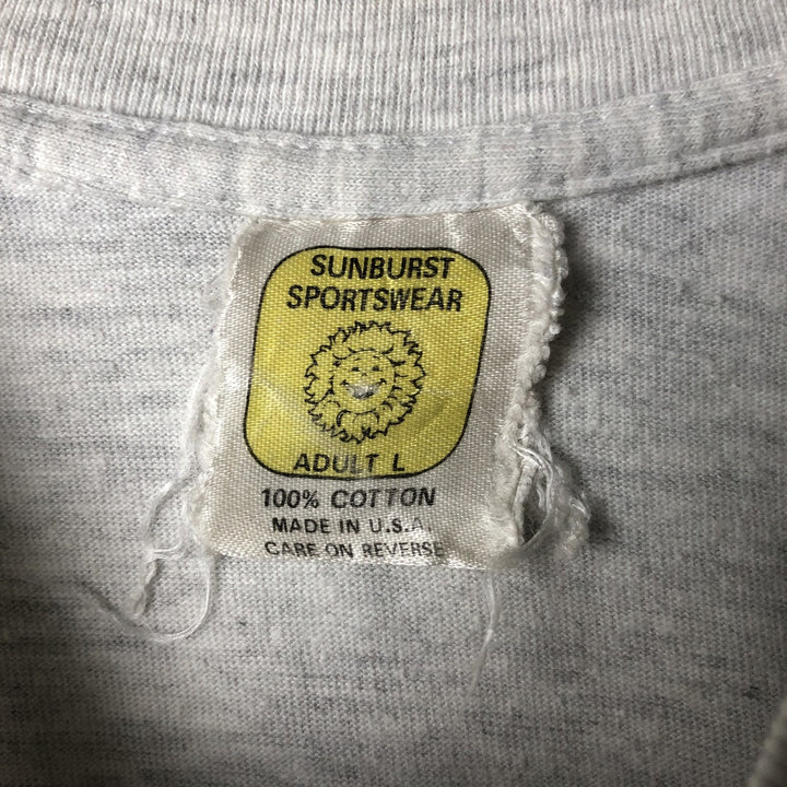 90'S SUNBURST SPORTSWEAR MLB CHICAGO WHITE SOX Sports Print T-Shirt, Made in USA, Men's Size L (approx.) cotton gray type Vintage Second Hand