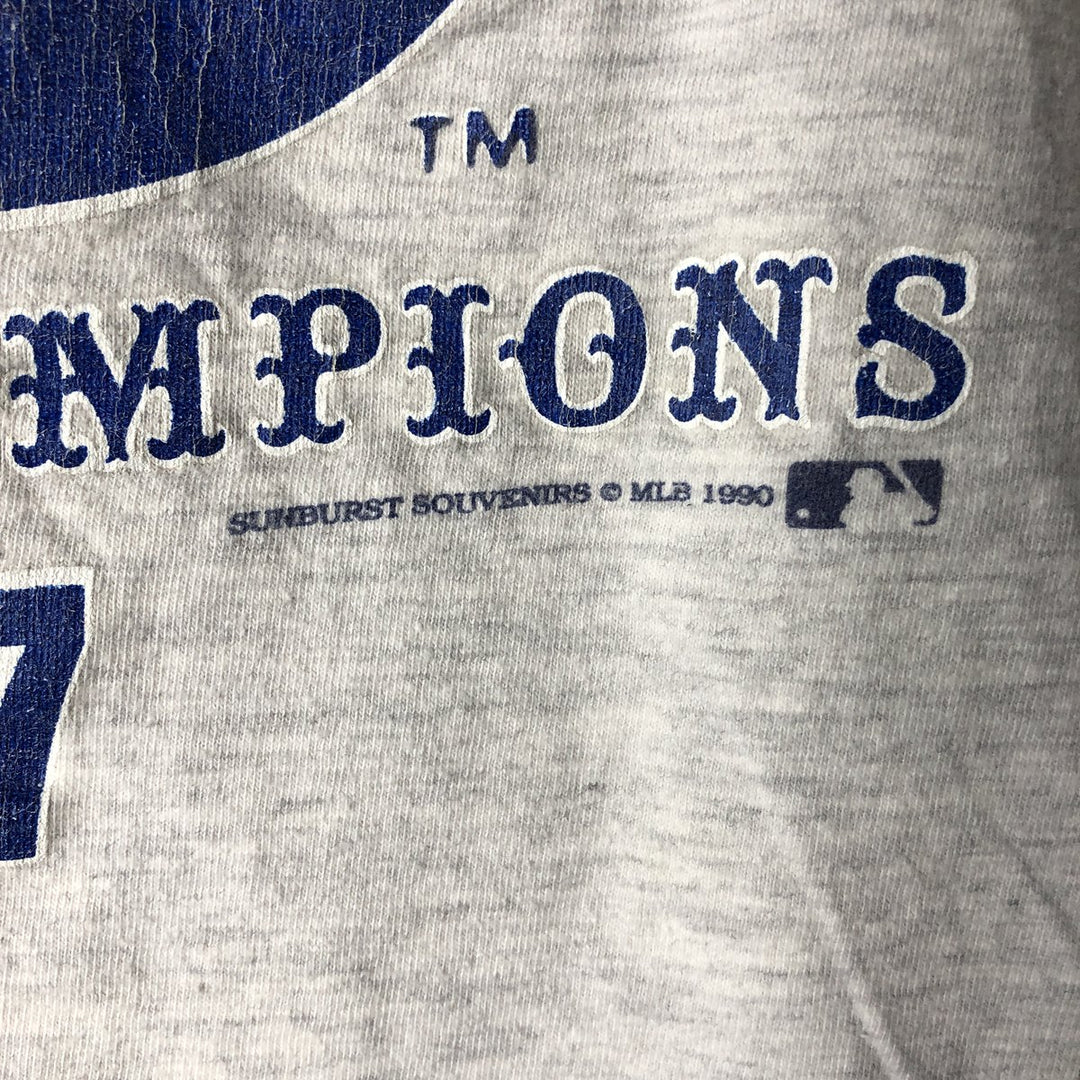 90'S SUNBURST SPORTSWEAR MLB CHICAGO WHITE SOX Sports Print T-Shirt, Made in USA, Men's Size L (approx.) cotton gray type Vintage Second Hand