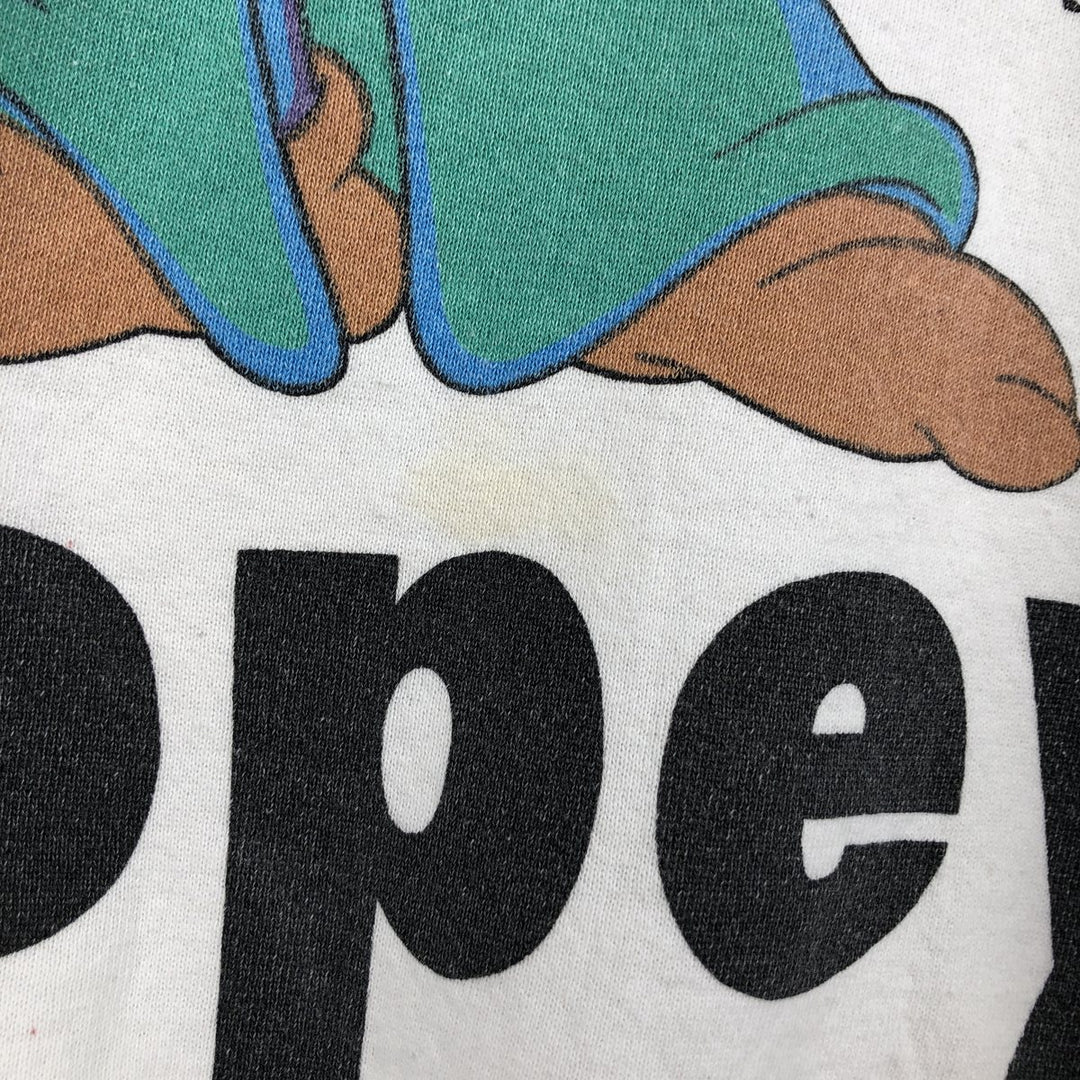 WALT Disney's Snow White and the Seven Dwarfs Dopey Character Sweatshirt (Men's XL equivalent) unclear white type Vintage Second Hand