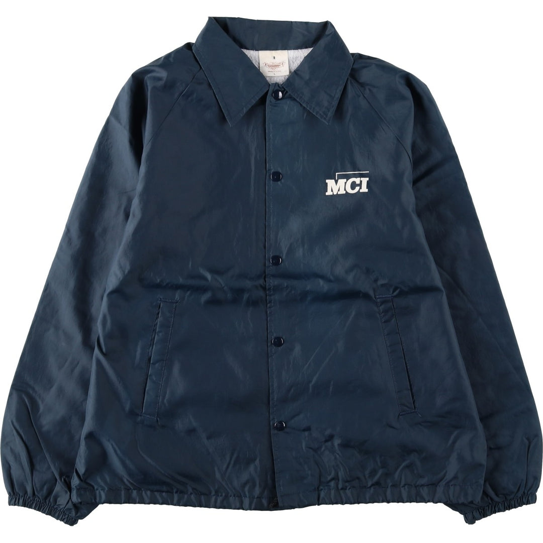 90'S Urban AUBURN Coach Jacket, Made in USA, Men's Size L (approx.), Vintage Nylon navy blue type Vintage Second Hand