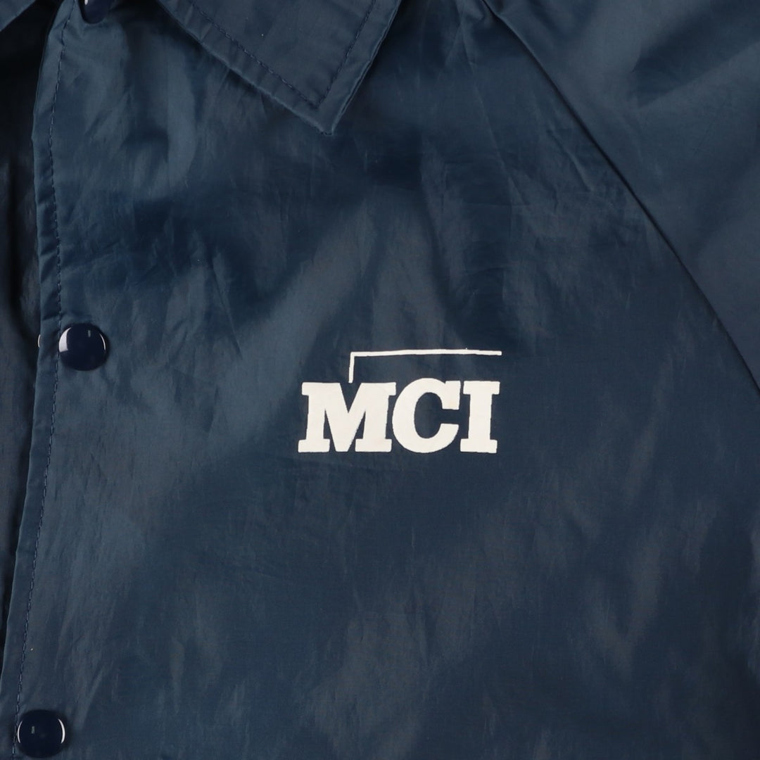 90'S Urban AUBURN Coach Jacket, Made in USA, Men's Size L (approx.), Vintage Nylon navy blue type Vintage Second Hand