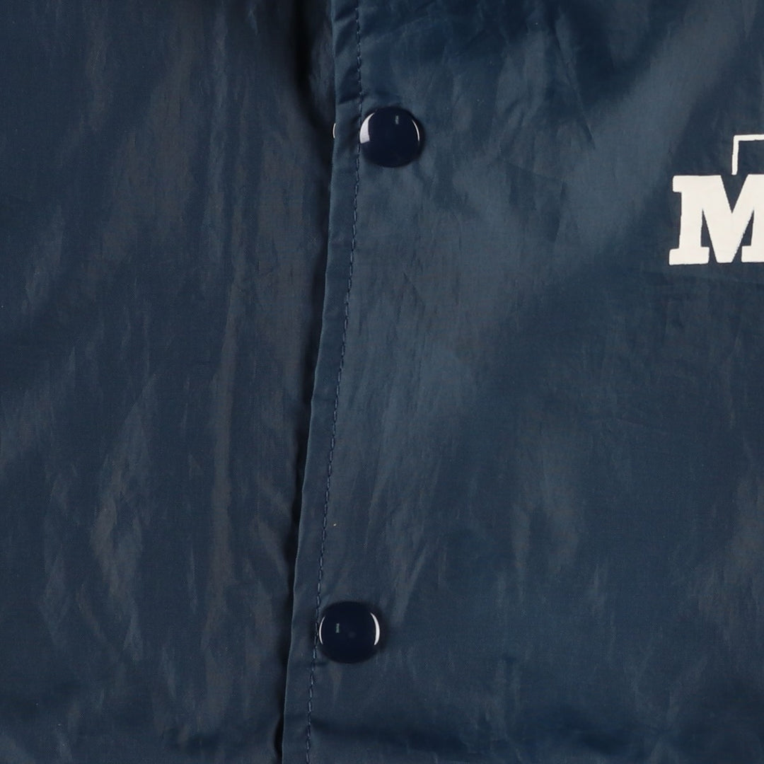 90'S Urban AUBURN Coach Jacket, Made in USA, Men's Size L (approx.), Vintage Nylon navy blue type Vintage Second Hand