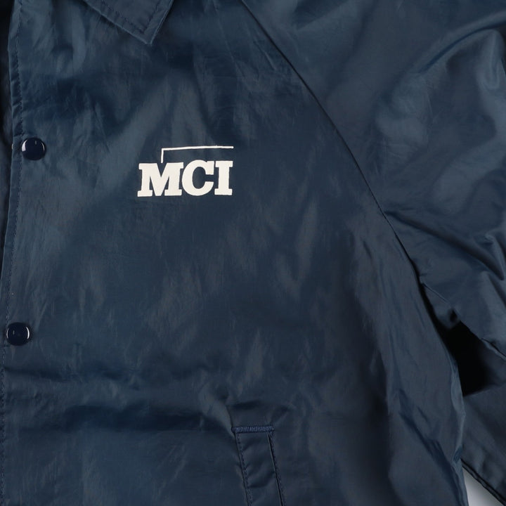 90'S Urban AUBURN Coach Jacket, Made in USA, Men's Size L (approx.), Vintage Nylon navy blue type Vintage Second Hand