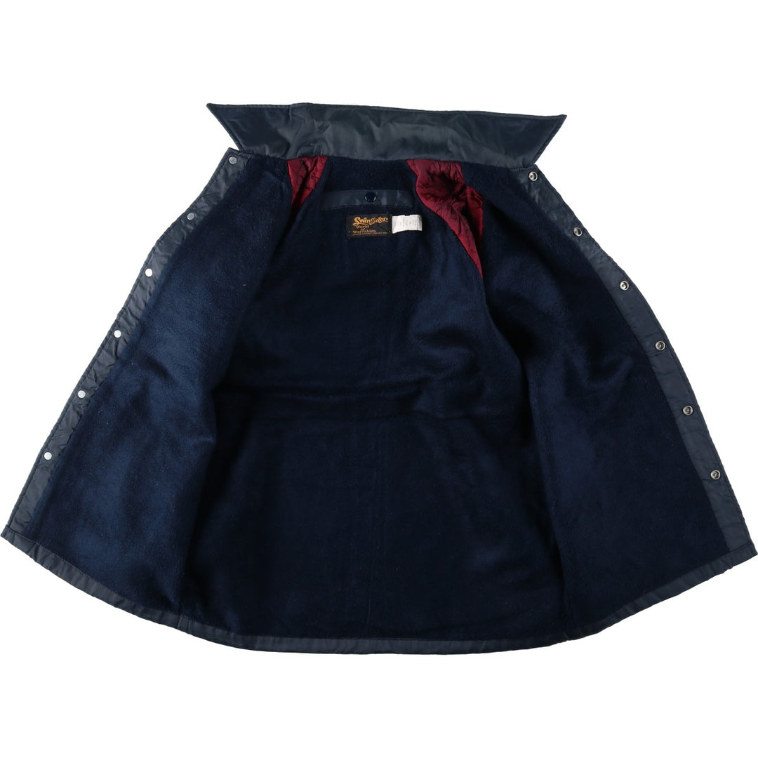 1980'S Swingstar Coach Jacket, Men's Size M (approx.), Vintage Nylon navy blue type Vintage Second Hand