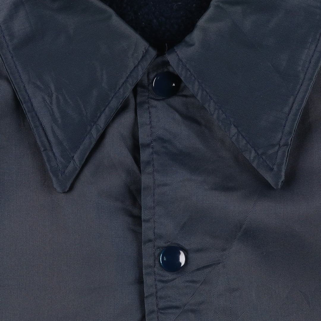 1980'S Swingstar Coach Jacket, Men's Size M (approx.), Vintage Nylon navy blue type Vintage Second Hand