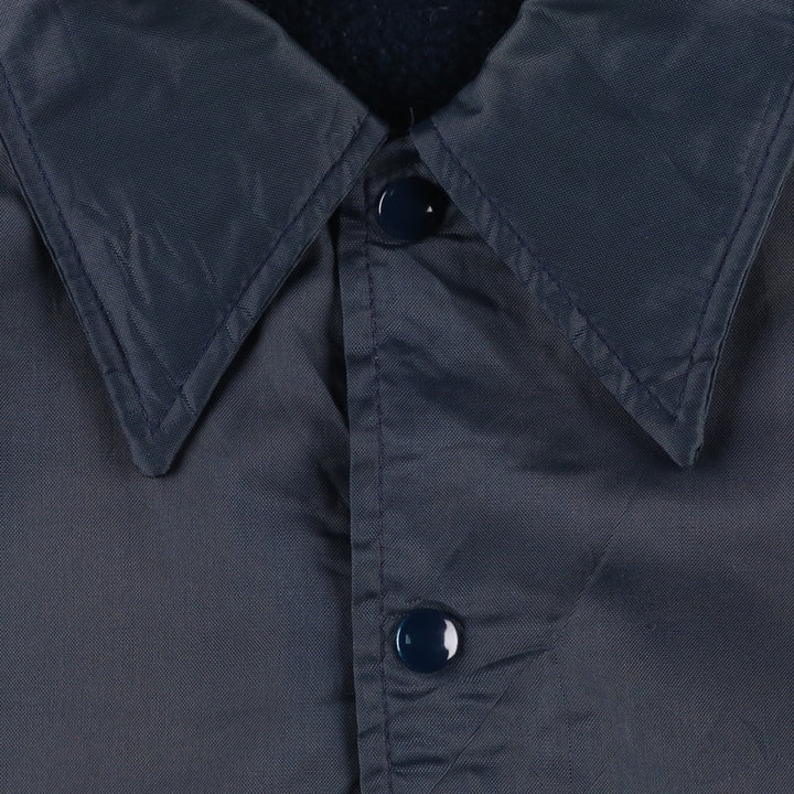 1980'S Swingstar Coach Jacket, Men's Size M (approx.), Vintage Nylon navy blue type Vintage Second Hand