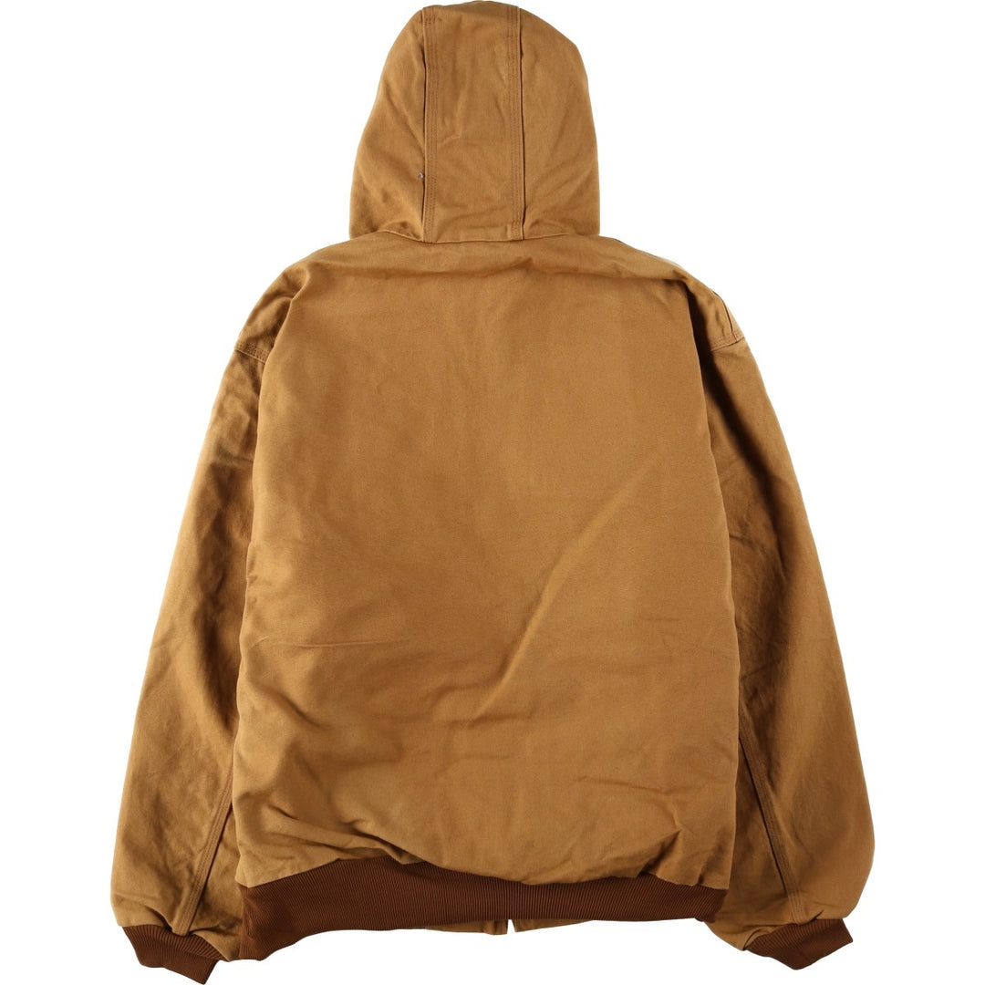Carhartt Active Jacket Duck Full Zip Parka Made in USA Men's XXL cotton beige type brown Vintage Second Hand