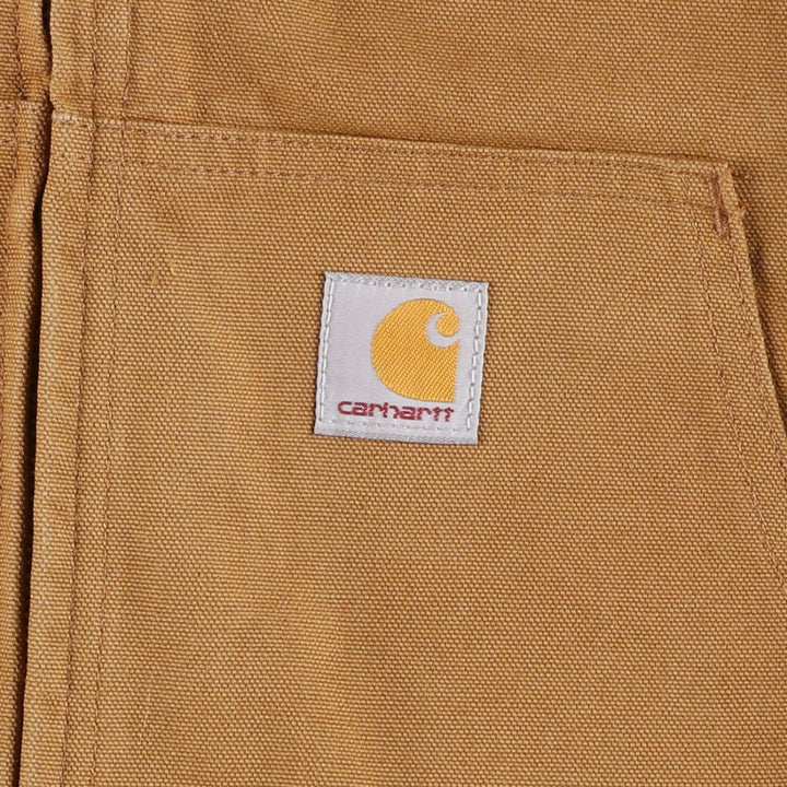 Carhartt Active Jacket Duck Full Zip Parka Made in USA Men's XXL cotton beige type brown Vintage Second Hand
