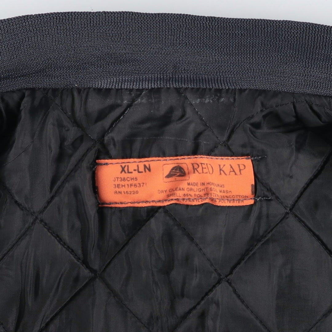 90'S Red Kap Work Blouson, Men's XL, Vintage polyester gray type Vintage Second Hand