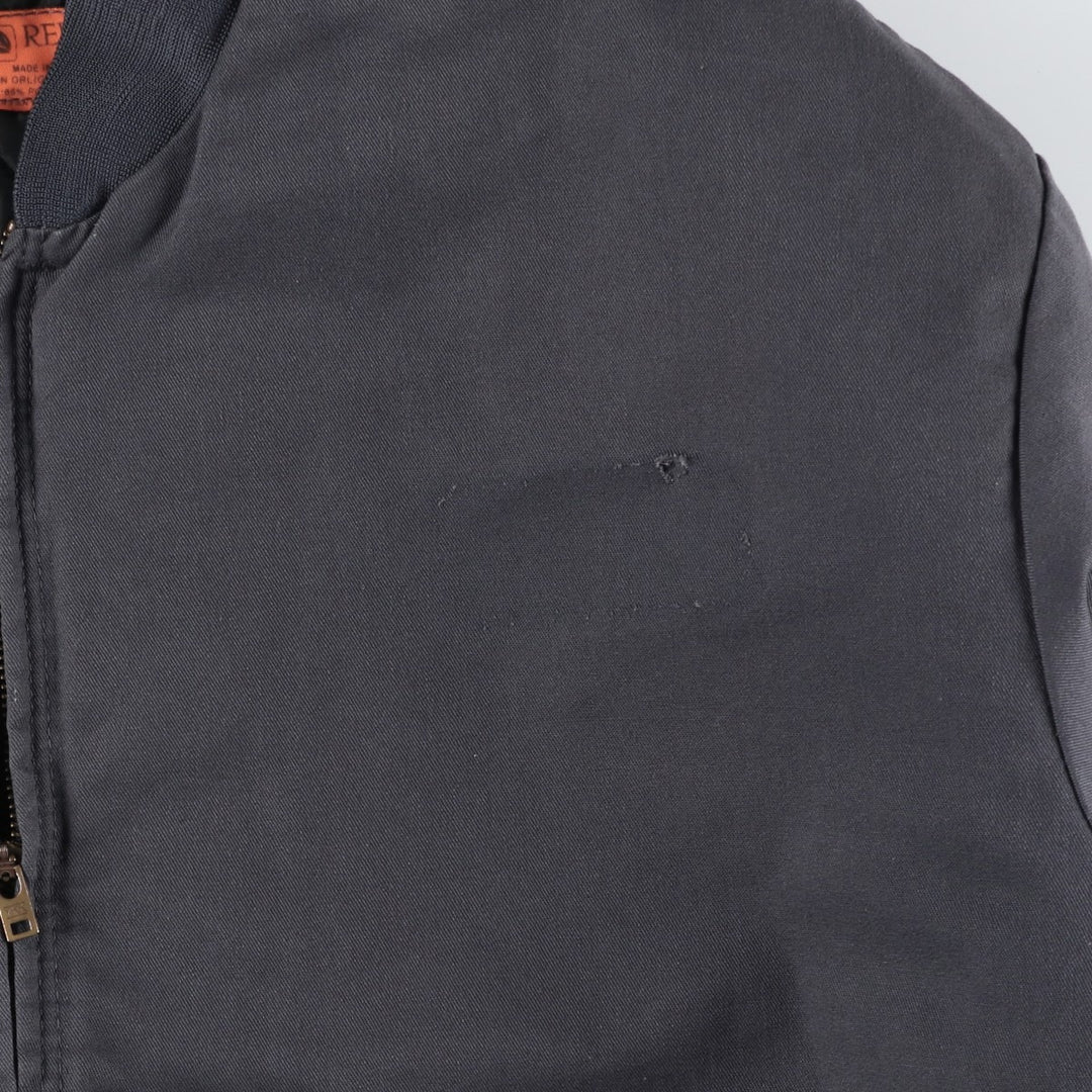 90'S Red Kap Work Blouson, Men's XL, Vintage polyester gray type Vintage Second Hand