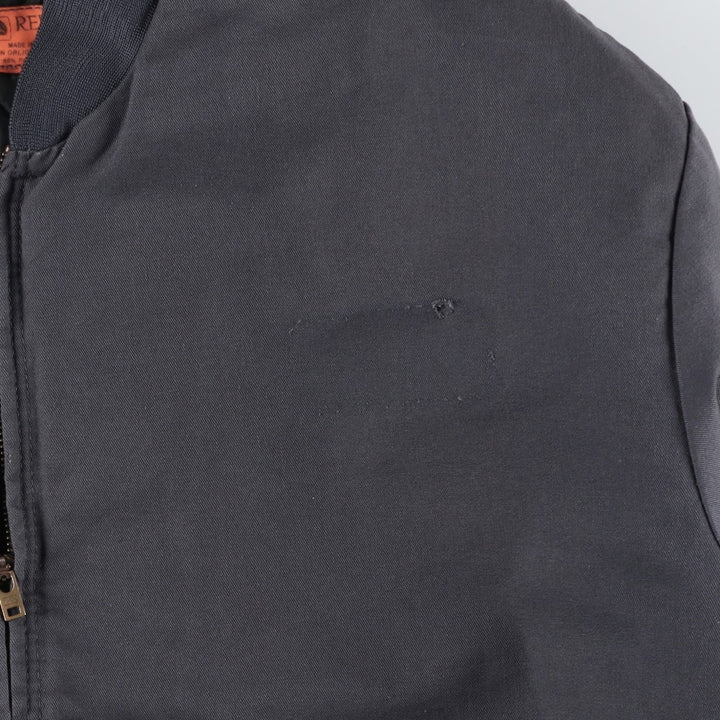 90'S Red Kap Work Blouson, Men's XL, Vintage polyester gray type Vintage Second Hand