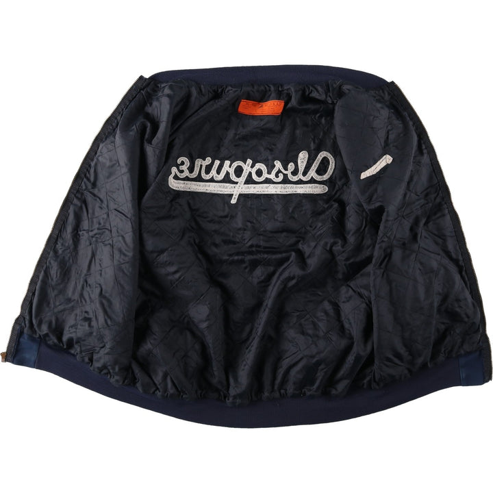 ~1980'S Red Kap Work Blouson, Made in USA, Men's XL equivalent, Vintage polyester navy blue type Vintage Second Hand