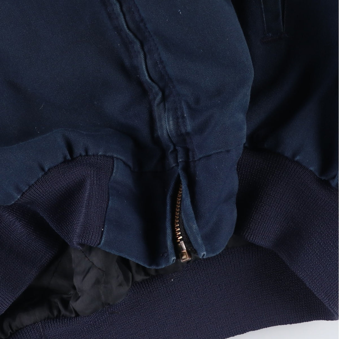 ~1980'S Red Kap Work Blouson, Made in USA, Men's XL equivalent, Vintage polyester navy blue type Vintage Second Hand