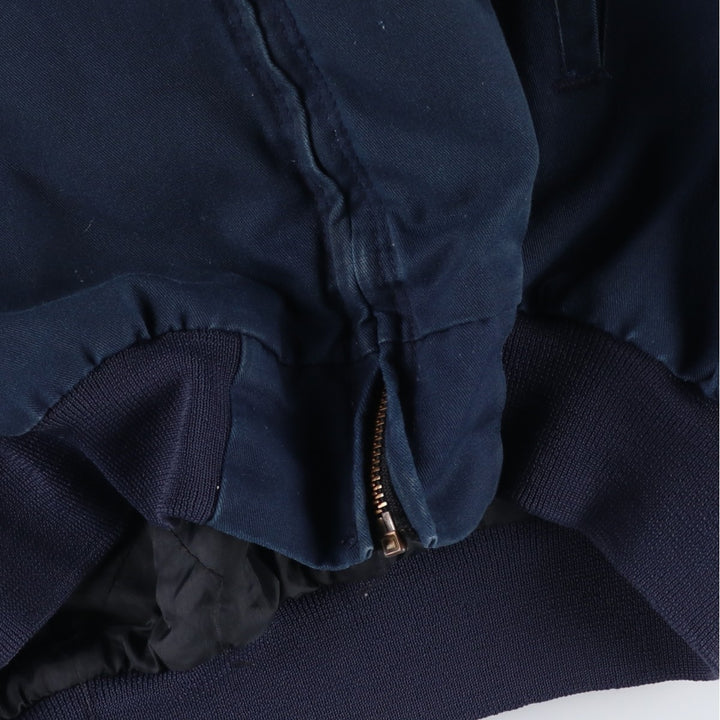 ~1980'S Red Kap Work Blouson, Made in USA, Men's XL equivalent, Vintage polyester navy blue type Vintage Second Hand