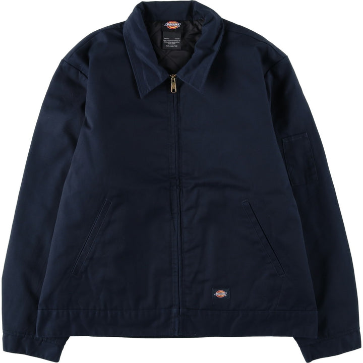 Dickies Eisenhower Jacket, padded work jacket, men's size XL polyester navy blue type Vintage Second Hand