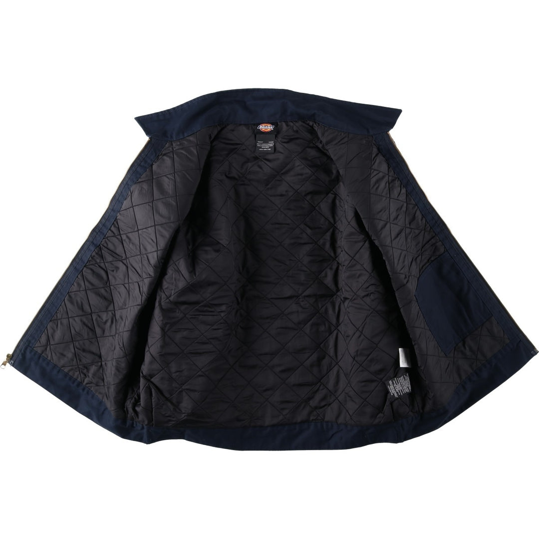 Dickies Eisenhower Jacket, padded work jacket, men's size XL polyester navy blue type Vintage Second Hand