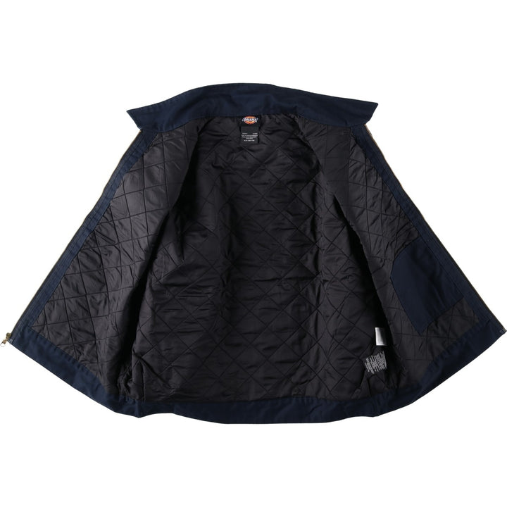 Dickies Eisenhower Jacket, padded work jacket, men's size XL polyester navy blue type Vintage Second Hand