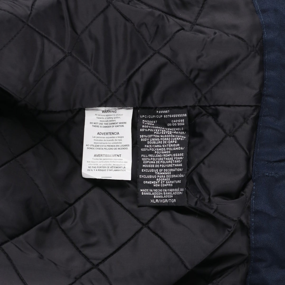 Dickies Eisenhower Jacket, padded work jacket, men's size XL polyester navy blue type Vintage Second Hand