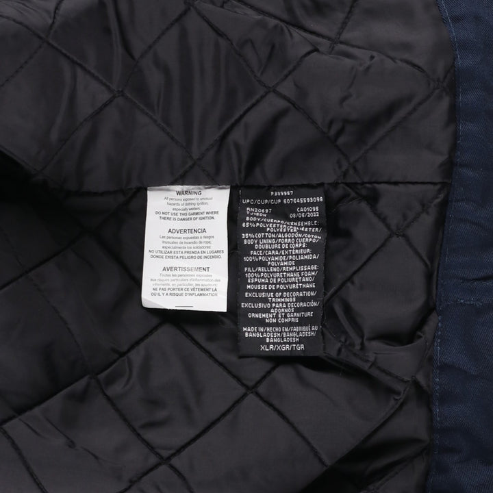 Dickies Eisenhower Jacket, padded work jacket, men's size XL polyester navy blue type Vintage Second Hand
