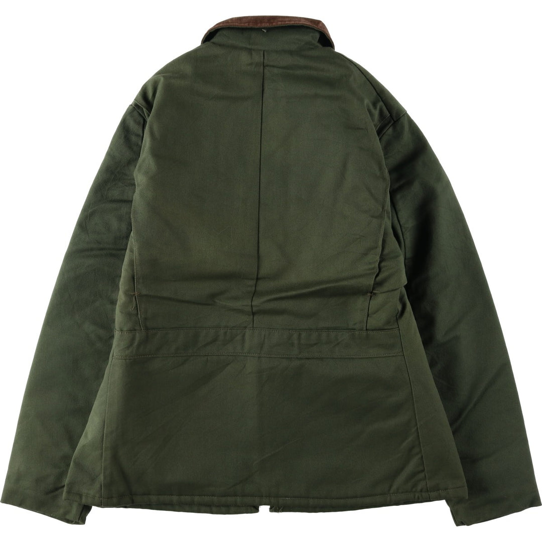 70'S Key Imperial padded work jacket, made in USA, men's size L equivalent, vintage. polyester Khaki type Vintage Second Hand
